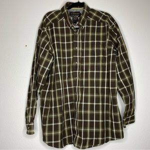 Ariat Pro Series Mens Brown Button Down Shirt XXL